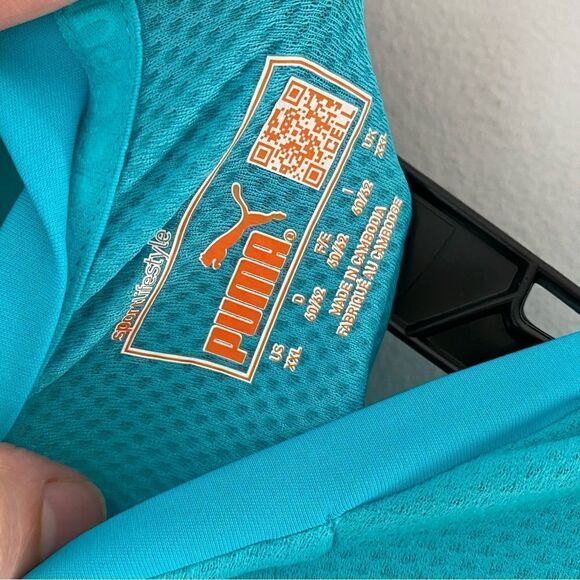 Puma Men’s Short Sleeve Crew Neck Dri Fit Blue Graphic Tee size XXL - Picture 5 of 6